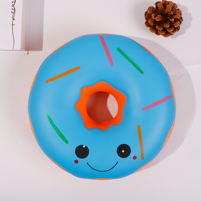 Squishy Bánh Donut Khổng Lồ Kích Thước 24cm Chậm Tăng Có Mùi Thơm Nhẹ