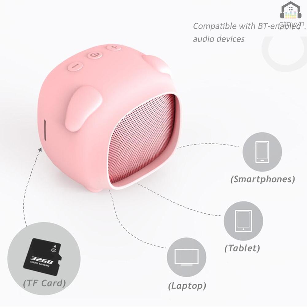 Loa Bluetooth mini hình thỏ dễ thương kèm mic cho điện thoại iPhone