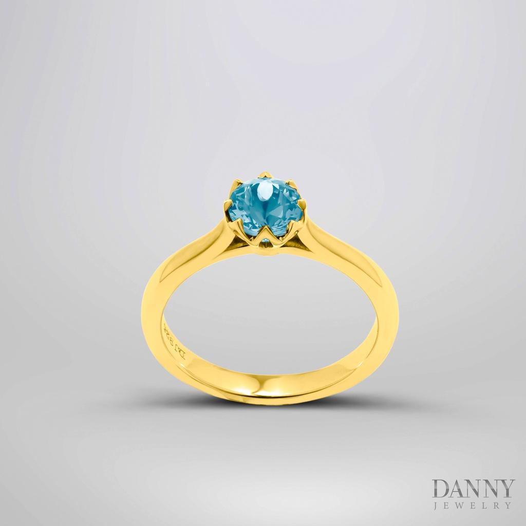 Hình ảnh Nhẫn Nữ Danny Jewelry Bạc 925 Đá Màu Hình Hoa N0030Ci/Zi/Ro