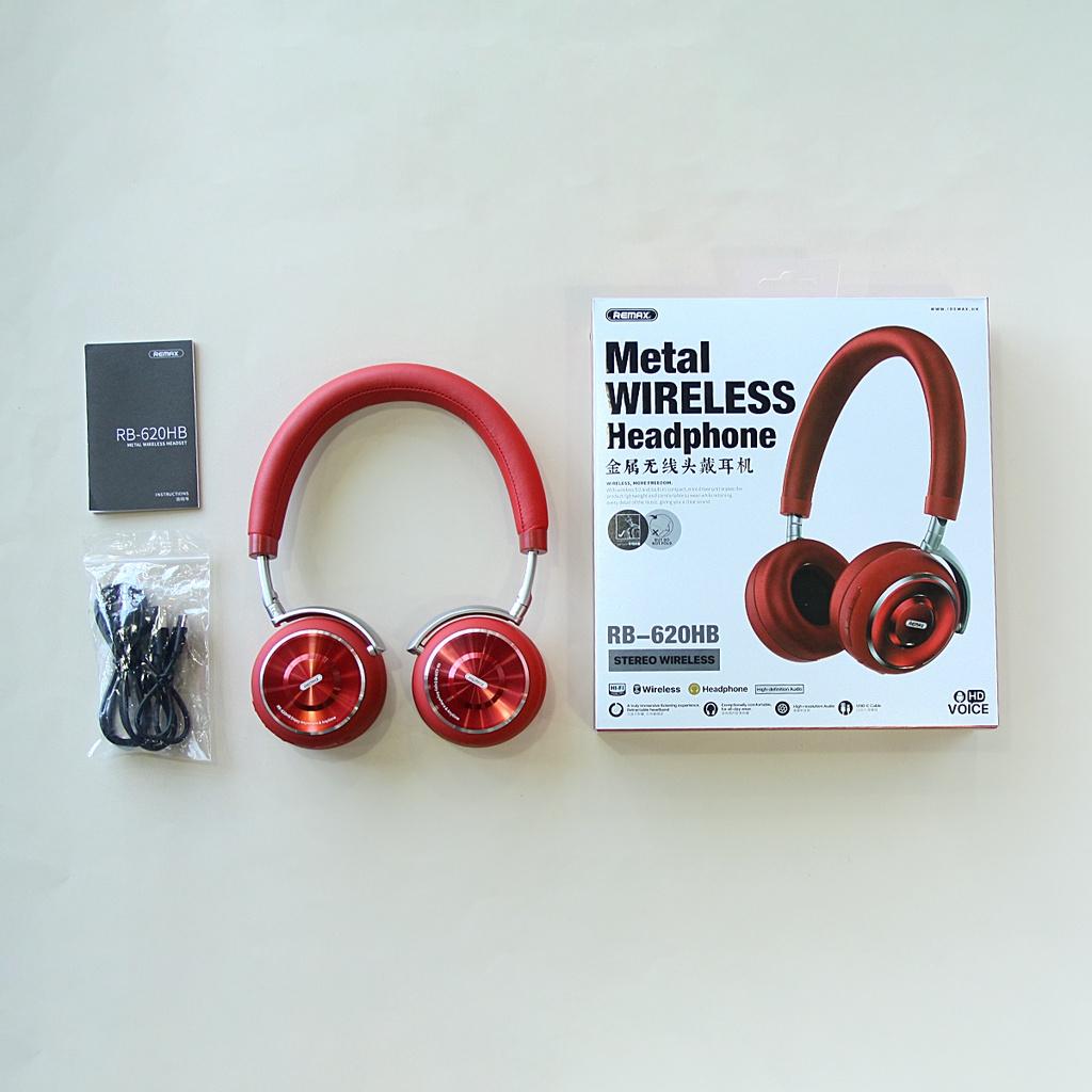 Tai nghe Bluetooth chụp tai Remax RB-620HB Headphone Nghe Nhạc Cực Hay Âm Bass Mạnh Mẽ - Hàng Chính Hãng Remax