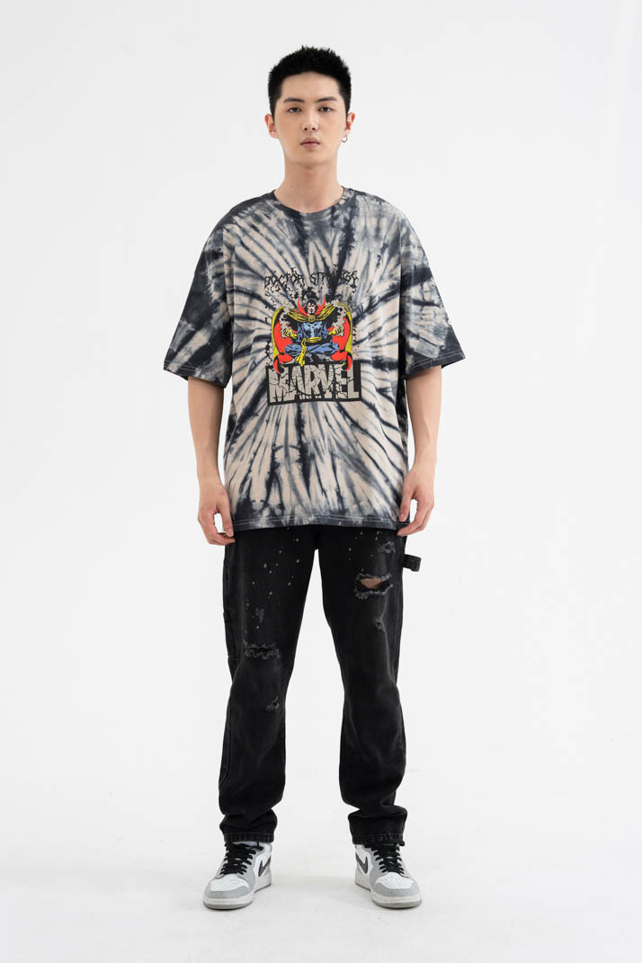 Áo Thun Unisex BOO Dáng Oversized  Cotton Cao Cấp In Graphic Marvel Drstrange