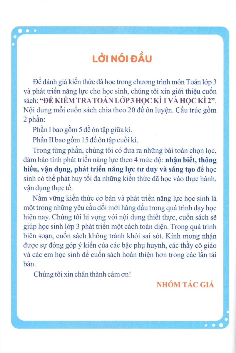 ND - Đề Kiểm Tra Toán 3 Học Kì 2