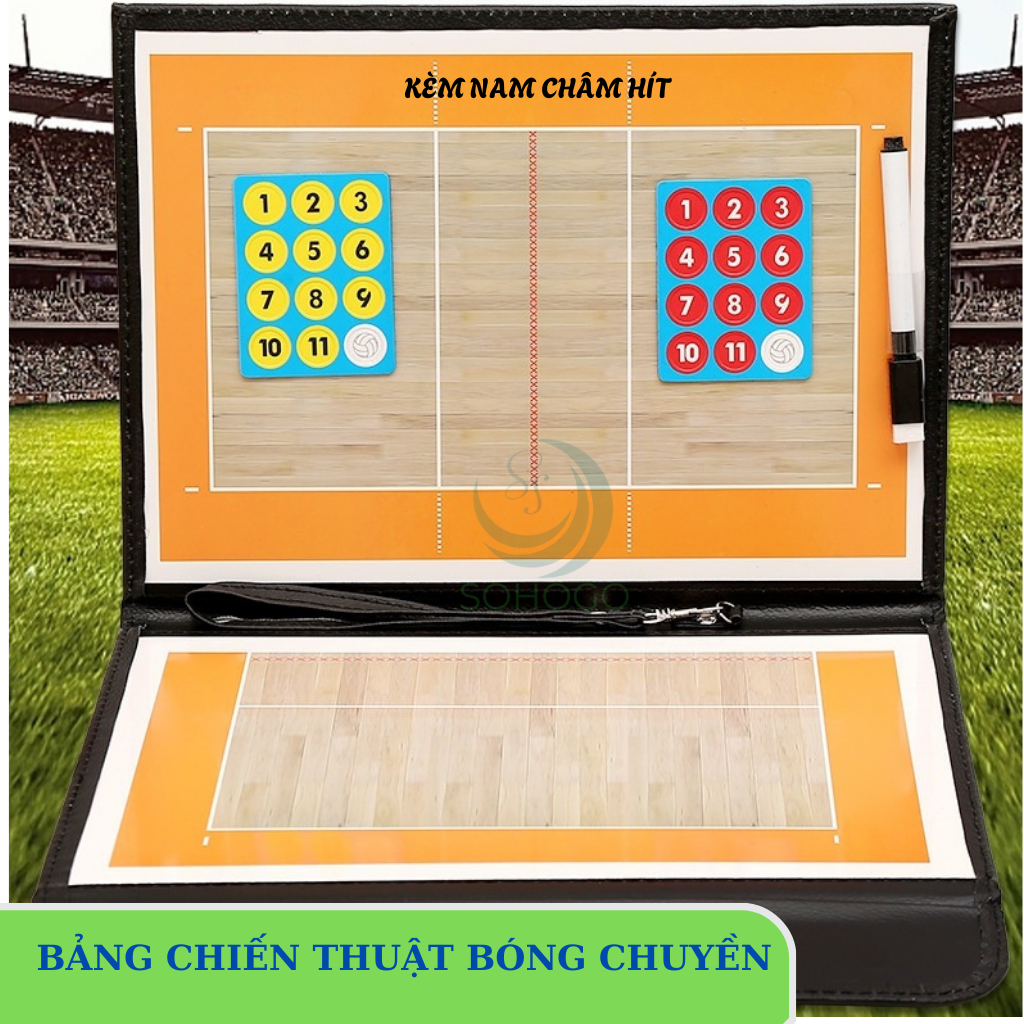 Bảng Chiến Thuật Thể Thao Đa Năng – Bóng Đá, Bóng Rổ, Bóng Chuyền (kèm nam châm &amp; bút dạ)