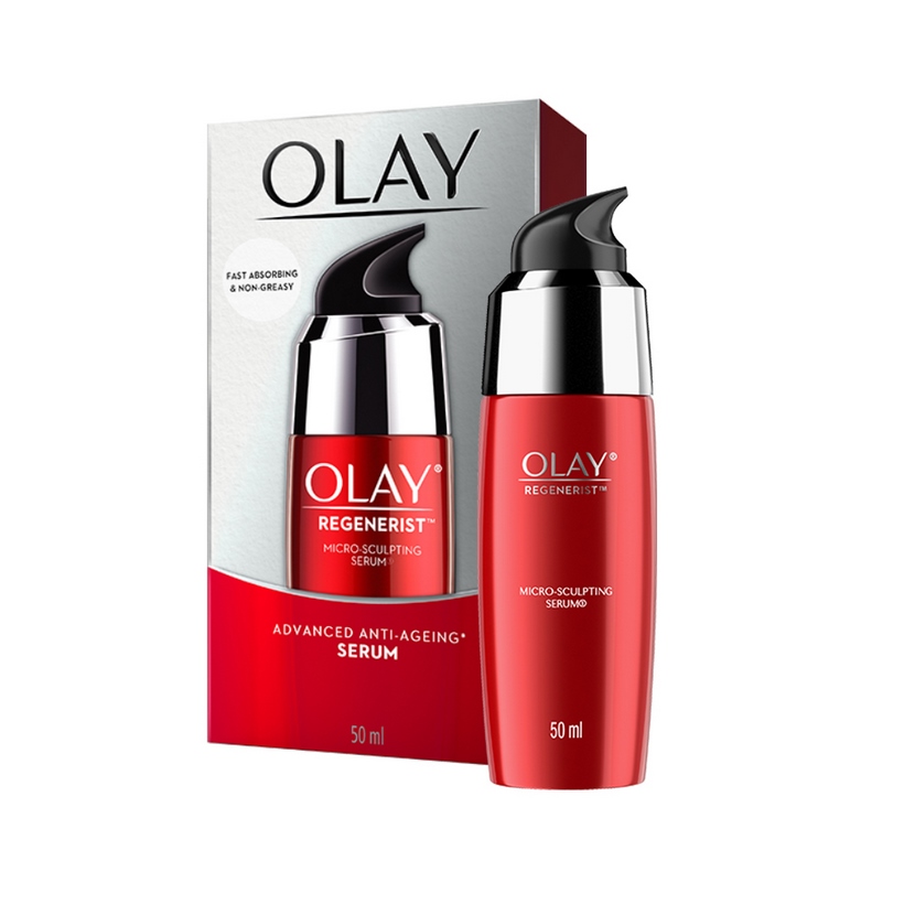 Bộ 2 sản phẩm chống lão hóa hoàn hảo Olay Regenerist Advance Anti Aging: Kem dưỡng ẩm Whips 50g + Tinh Chất Vi Dưỡng Olay Regenerist 50ml [Tặng Túi Tote Thiết Kế Mới]