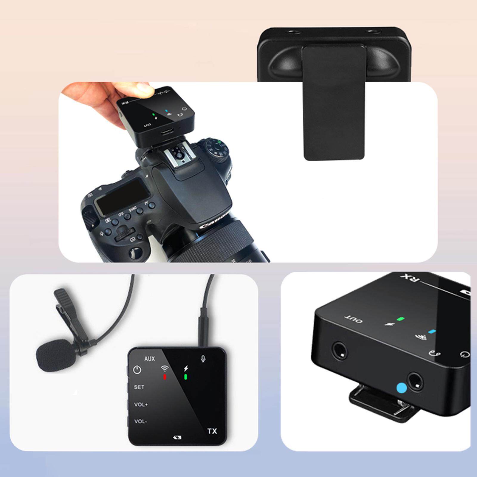 Bộ Micro cài áo ANC GO Audio Wireless Lavalier Microphone Giao diện Type C
