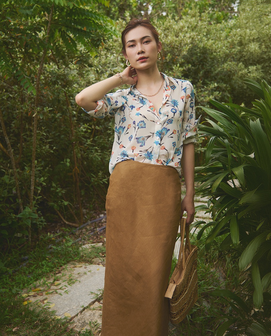 Váy Linen Suông Mộc SKI047 thời trang thiết kế Hity