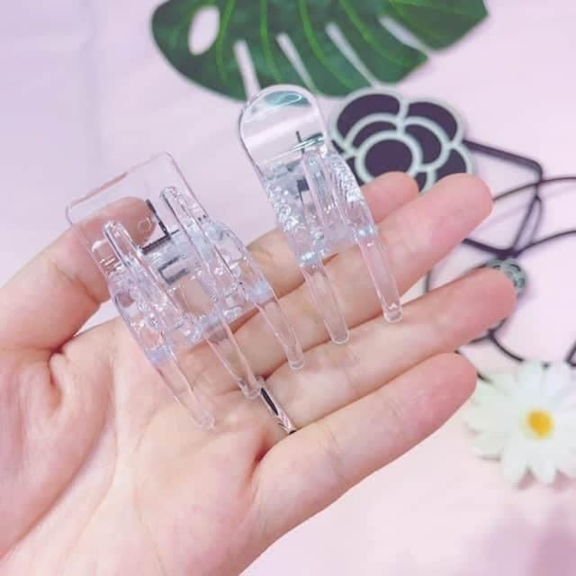 Kẹp Tóc Càng Cua Hàn Quốc TRONG SUỐT 3 Răng 5 Răng Xinh Xắn H015