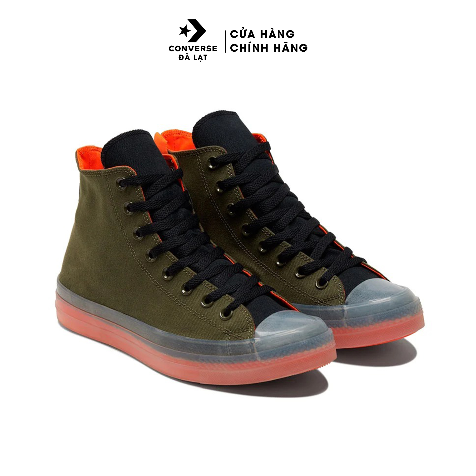 Giày nam Converse cao cổ màu xanh lính Chuck Taylor All Star CX Hi Men's Limited Sneaker Shoe Green 171997C