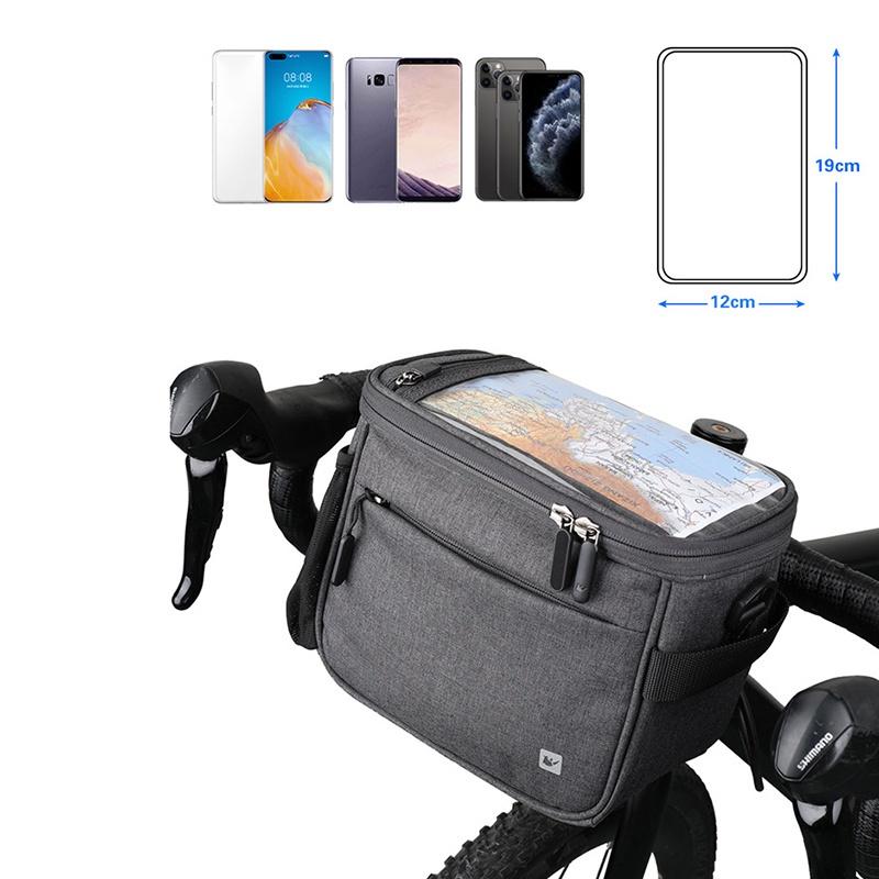 Túi đựng điện thoại 7 inch chống thấm nước màn hình cảm ứng tiện dụng cho xe đạp