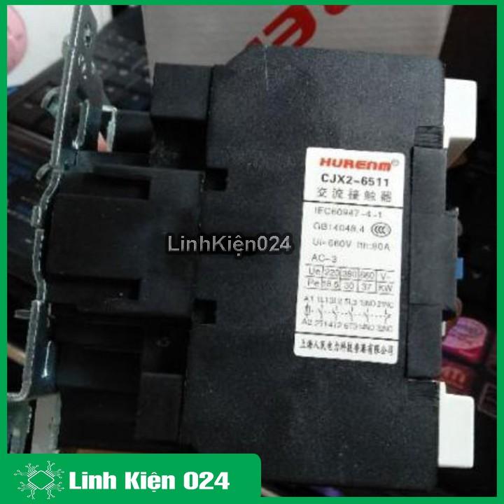 Khởi Động Từ Contactor CJX2-6511 380V-65A Vỏ Chống Cháy