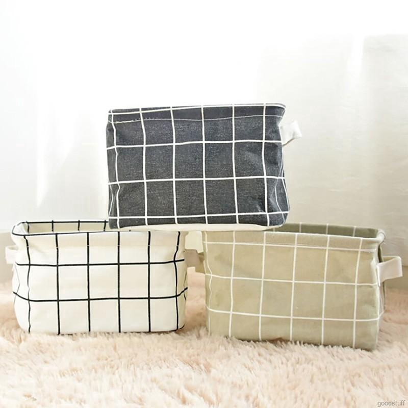 Giỏ vải đựng đồ đa năng tiện dụng in họa tiết xinh xắn