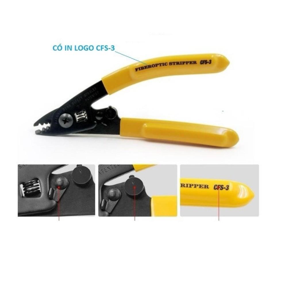 Bút soi quang 10km và kìm tuốt sợi quang 3 lỗ CFS-3
