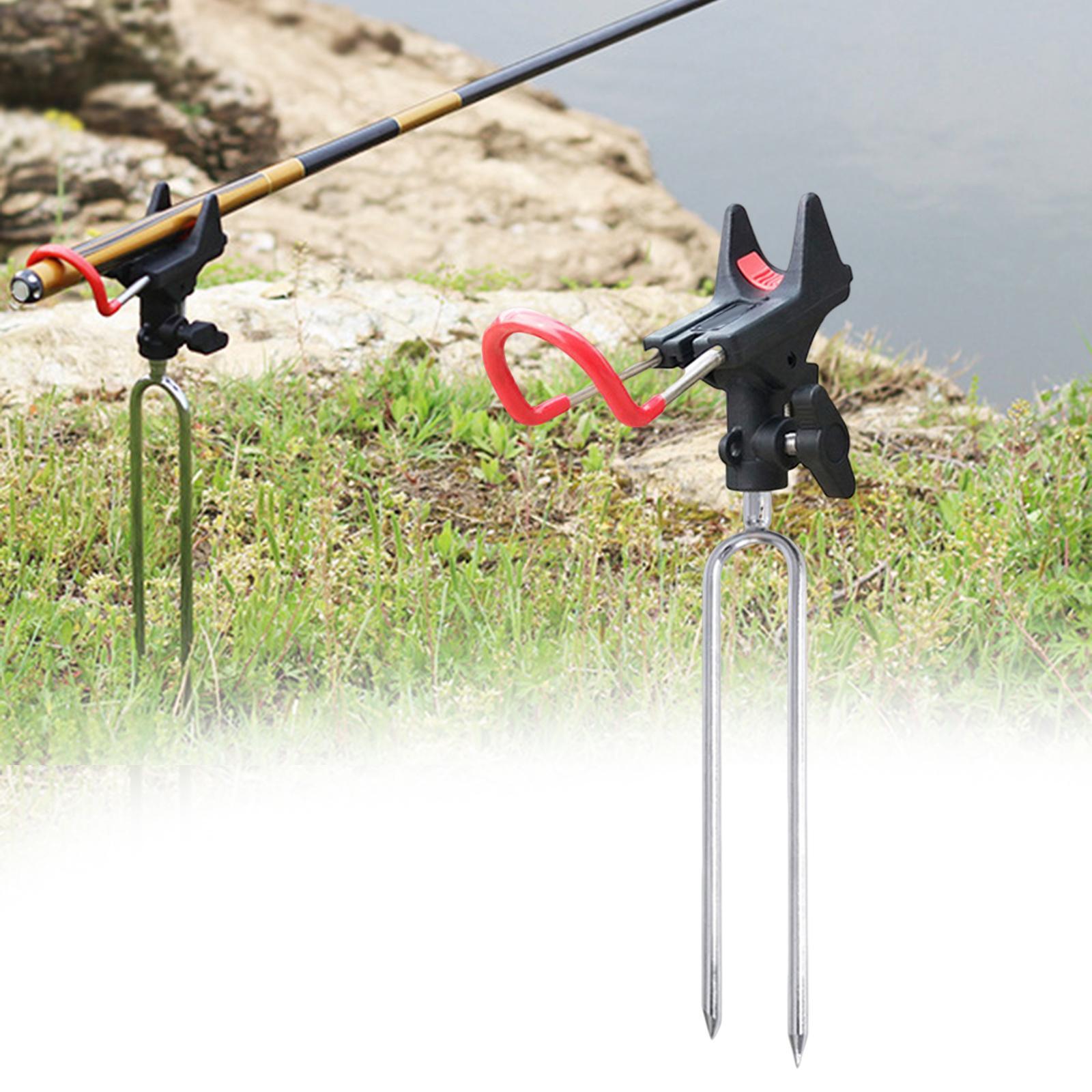 Fishing Rod Holder Support, Fishing Pole Holder, Rod Pole Holder, Portable Bracket Fishing Rod Stand for Lake Beach River Birthday Gift
