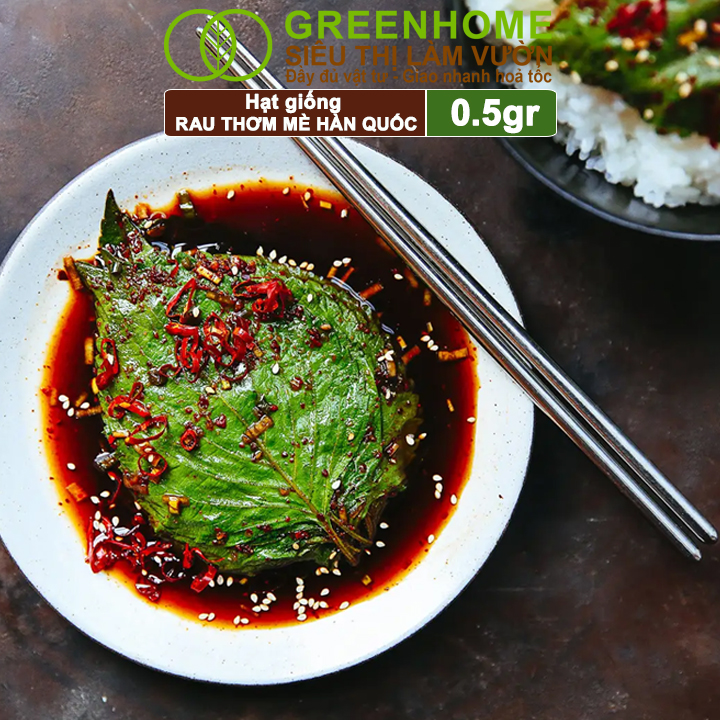 Hạt Giống Rau Thơm Mè Greenhome, Gói 0.5g, Dễ Trồng Quanh Năm, Nảy Mầm Cao, Thu Hoạch Nhanh, Năng Suất Cao R17