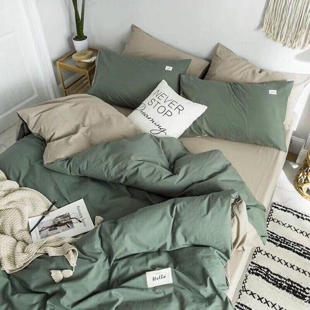 Set Cotton TiCi Cao Cấp Rêu Đá Mix Sữa