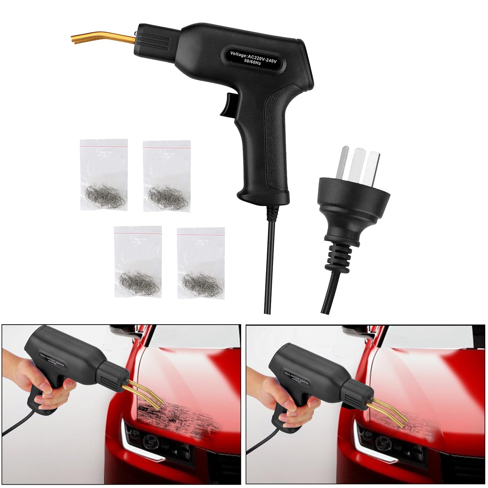 Car Bumper Handy Hot Stapler Welder Gun Wave Flat Staple Garage Tool Black