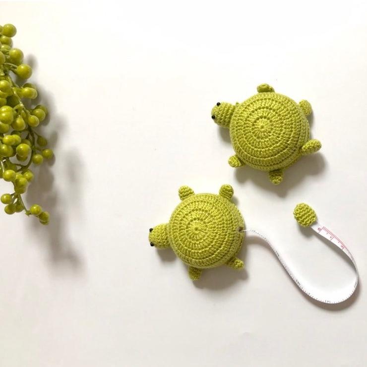Thước dây móc len hình rùa giao màu ngẫu nhiên dài 1,5m dùng đo đồ đạc, may mặc - Crochet turtle tape measure
