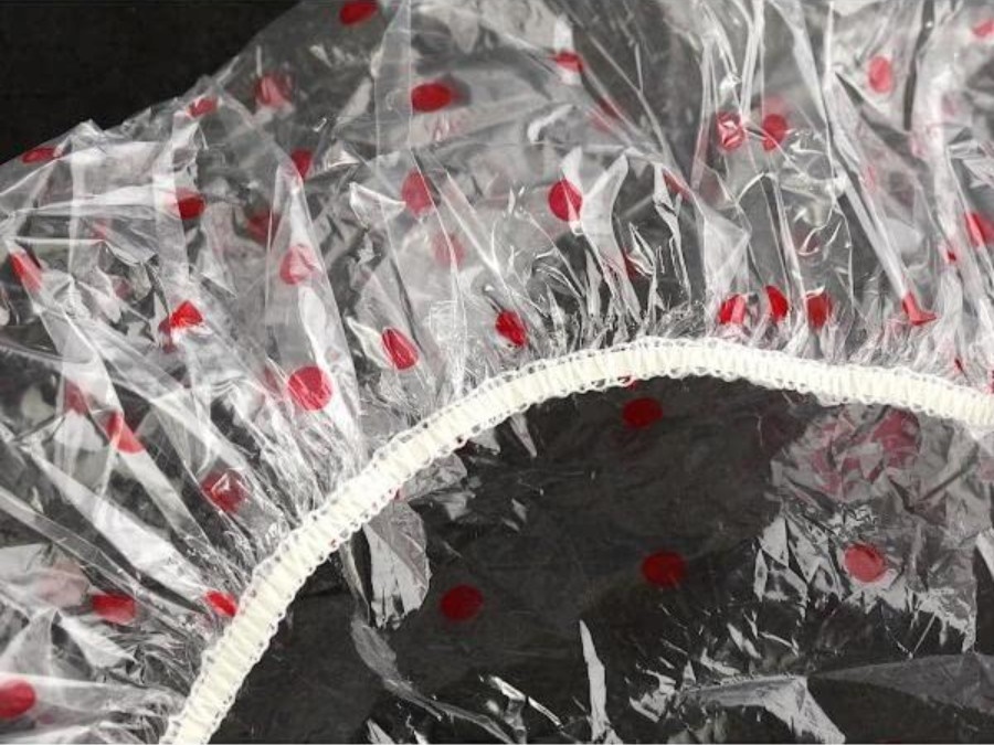 Set 06 mũ tắm trùm đầu chấm bi free size