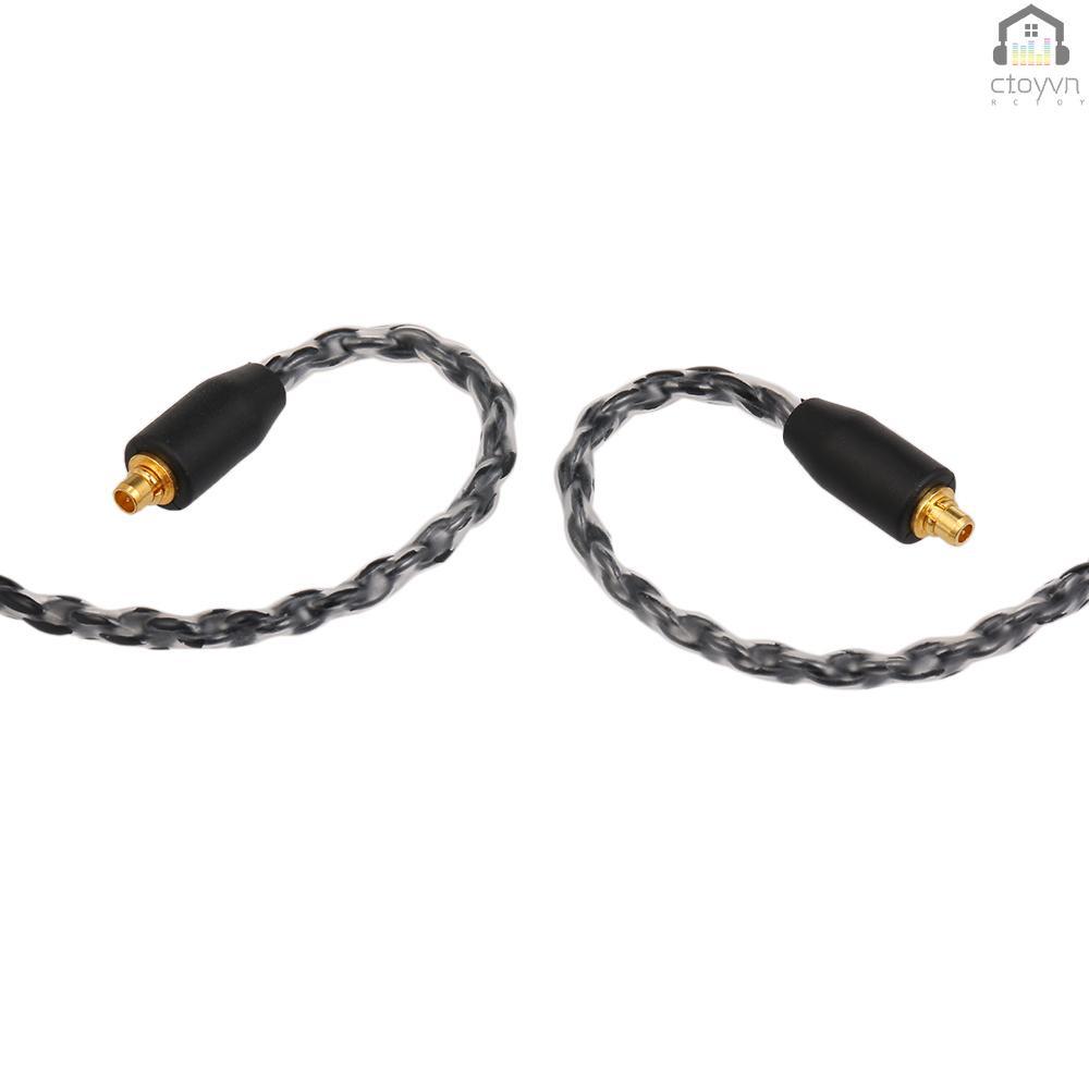 Cáp nối tai nghe MMCX 3.5mm có thể tháo rời kèm mic cho Shure SE535 SE846 UE900