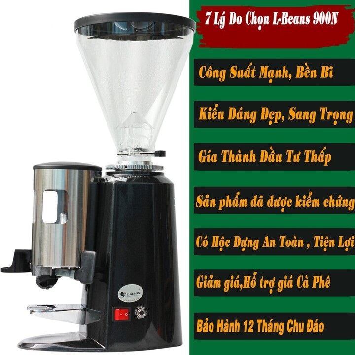 Máy xay cà phê chuyên nghiệp L-Beans SD-900N công suất lớn dùng cho quán Cà phê-Hàng chính hãng