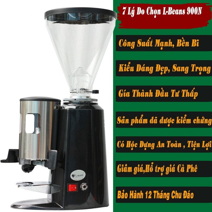 Máy xay cà phê chuyên nghiệp L-Beans SD-900N công suất 360W~1/2HP- xay được 10kg/giờ