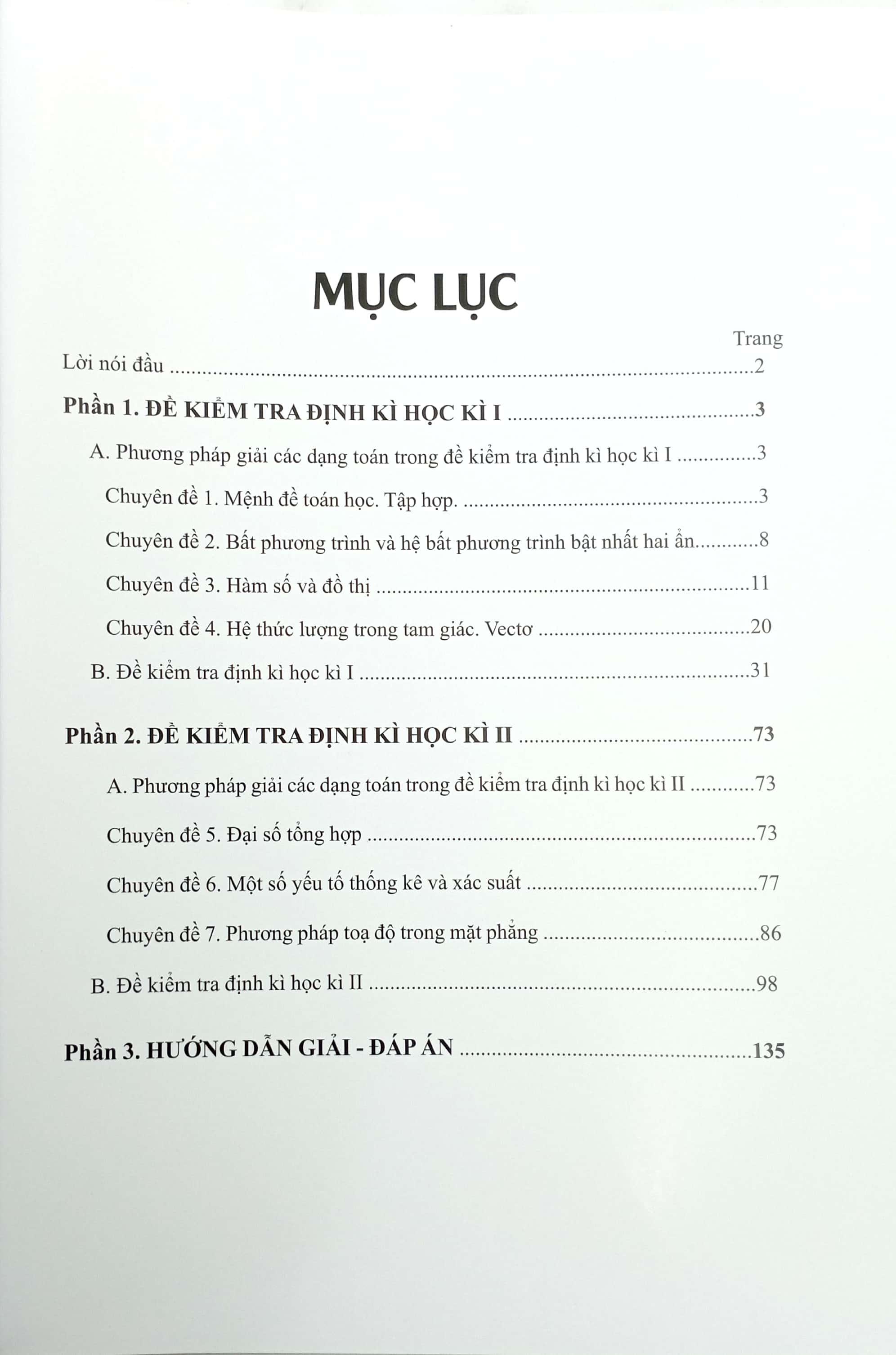 Đề Đánh Giá Năng Lực Toán 10 (Theo Chương Trình Giáo Dục Phổ Thông Mới)