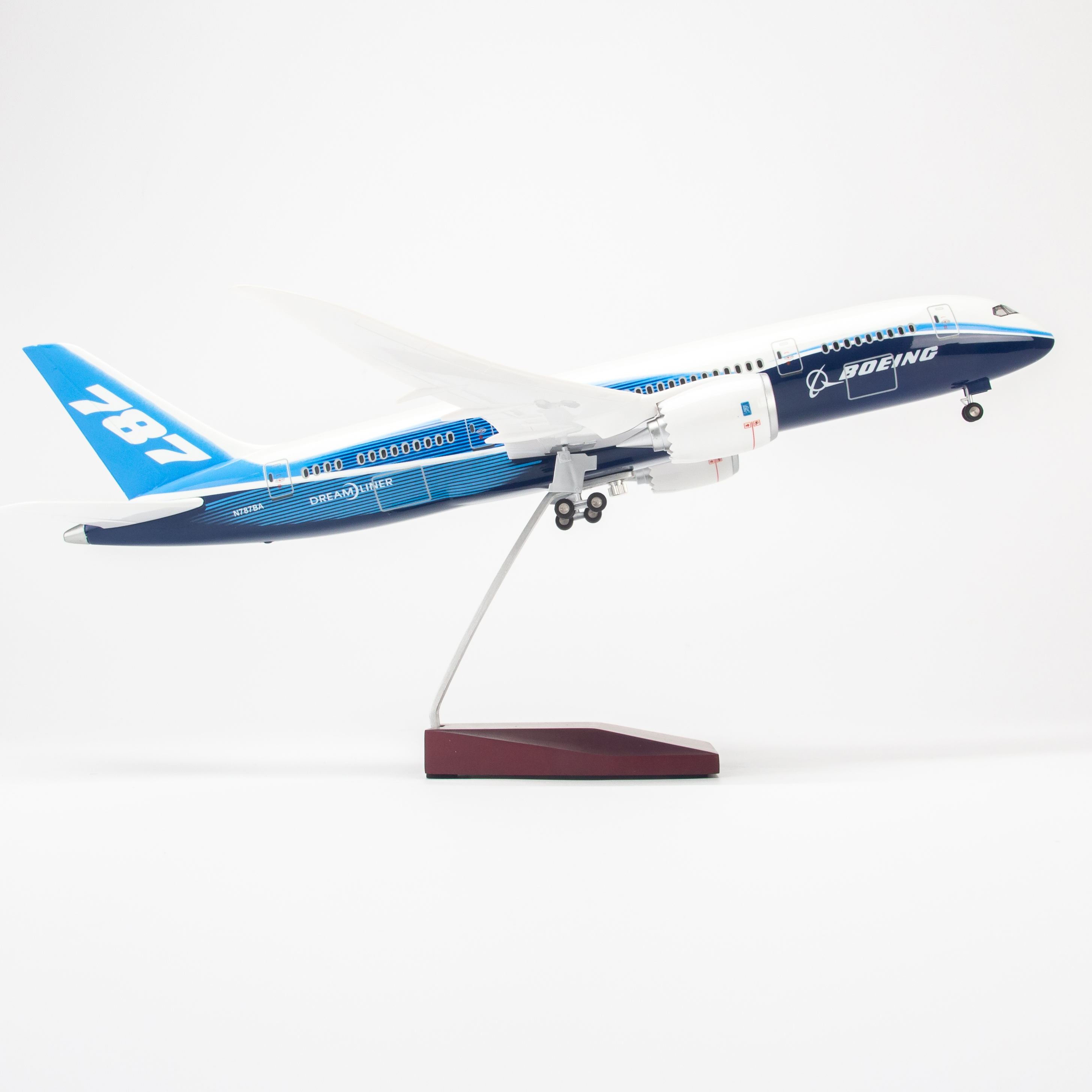 Mô hình máy bay Original Boeing B787 lắp ráp có đèn 47cm MBMH46