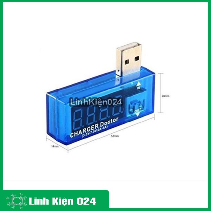 Test điện thoại, sạc dự phòng - USB đo dòng đo áp V1