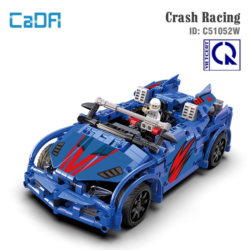 Đồ chơi lắp ráp điều khiển  từ xa xe đua Crash Racing – CADA C51052W