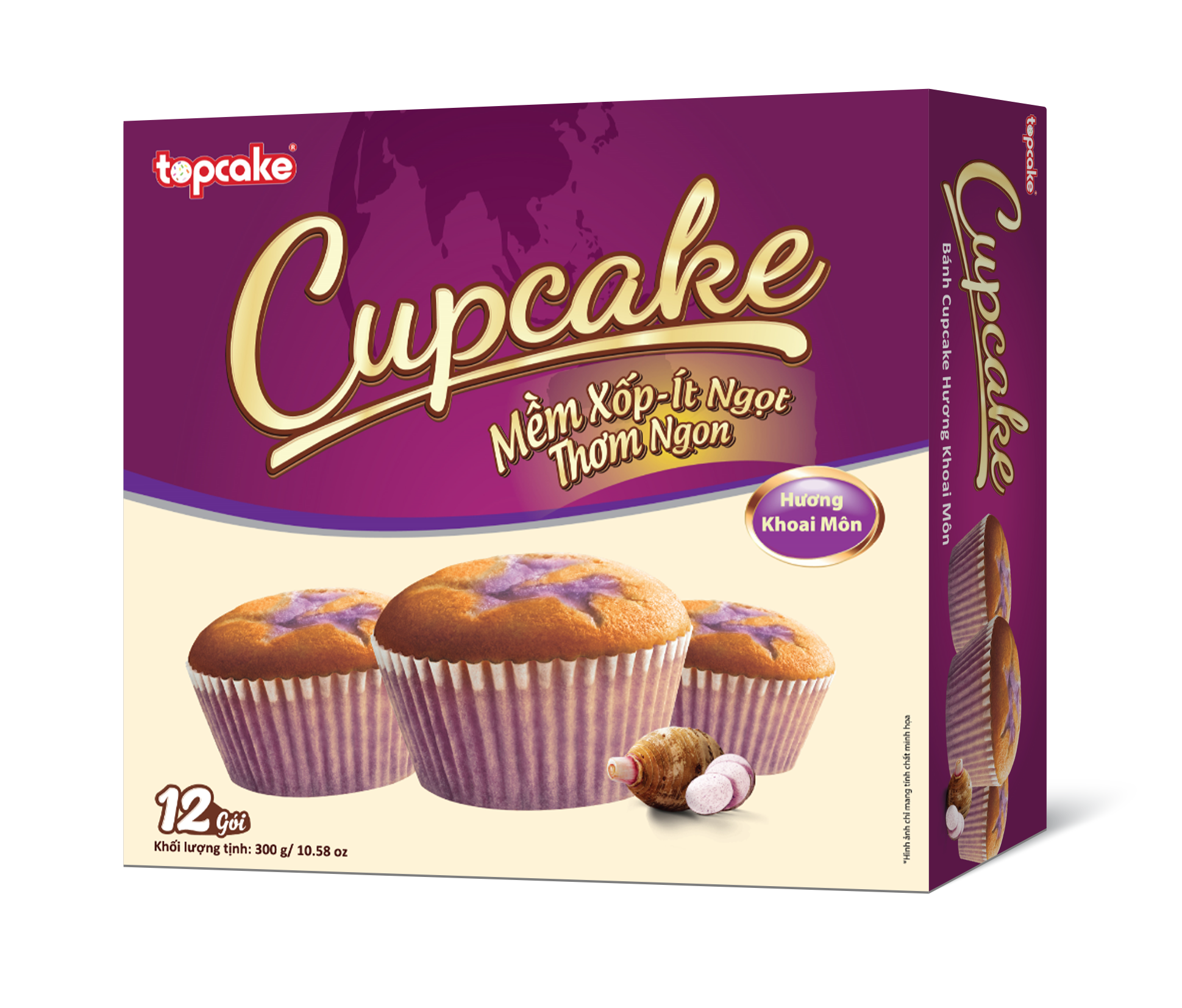 Bánh CUPCAKE cao cấp khoai môn 150g