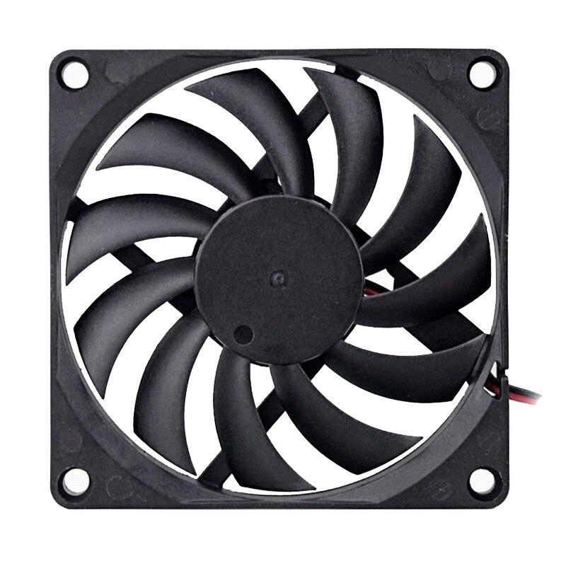 1Pcs Gdstime DC 24V 80mm 80x80x10mm Dual Ball Computer Case Axial Brushless Cooling Fan 8cm 80mmx10mm PC CPU Radiator Cooler Fan