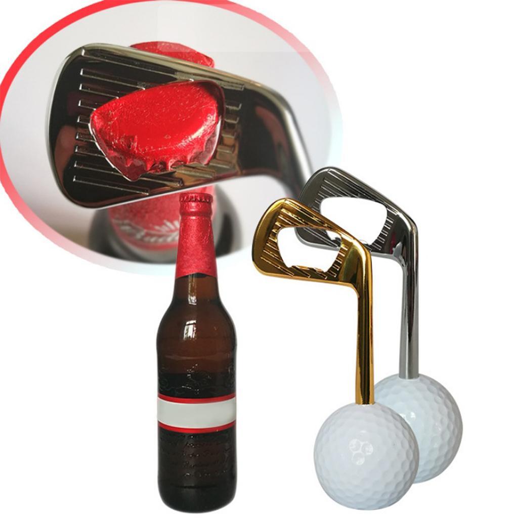 Creative Golf Ball Bottle Opener Zinc Alloy    Puller Openers Golden