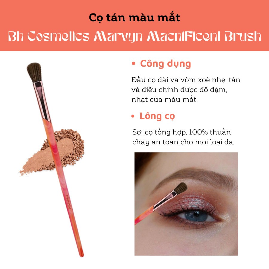 Cọ Phủ Và Tán Bầu Mắt Bh Cosmetics Marvyn Macnificent 6