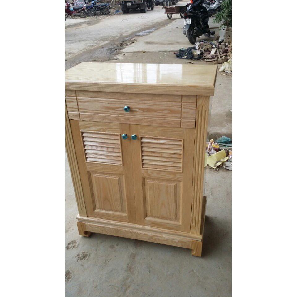 Tủ giày gỗ sồi 2 cánh