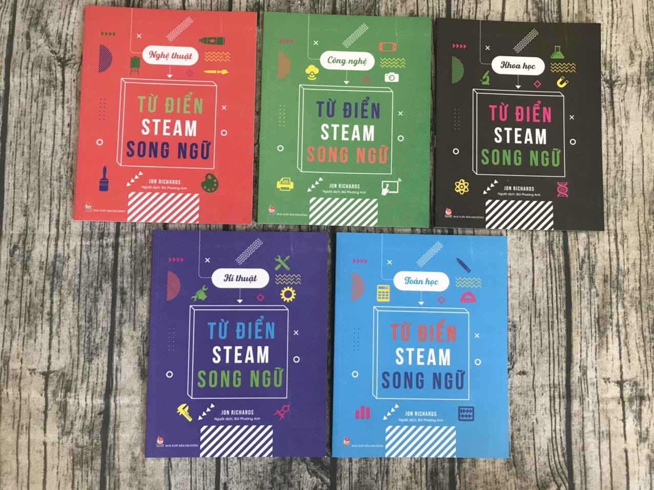 Combo 5 cuốn Từ Điển Steam Song Ngữ