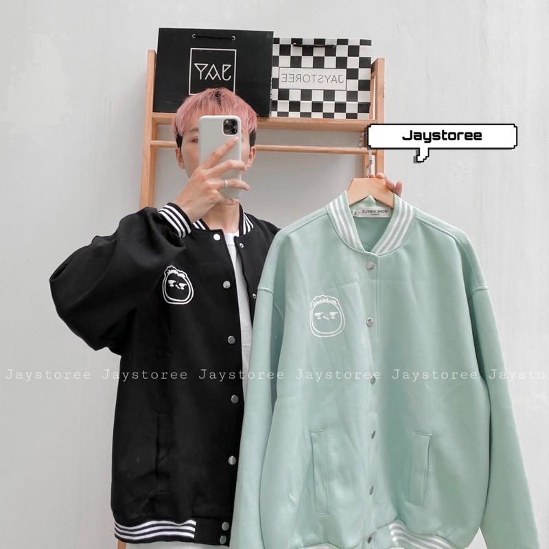 Áo khoác BOMBER F Tay dài form rộng Ulzzang ️/Nam nữ unisex ️ Jaystoree