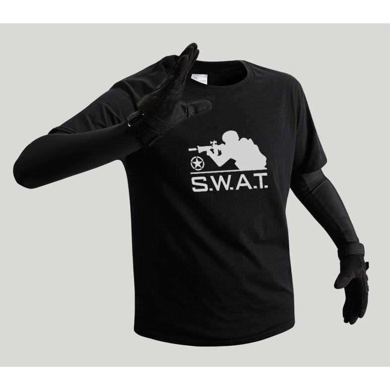 Áo thun SWAT_chiến thuật_dã ngoại - xám
