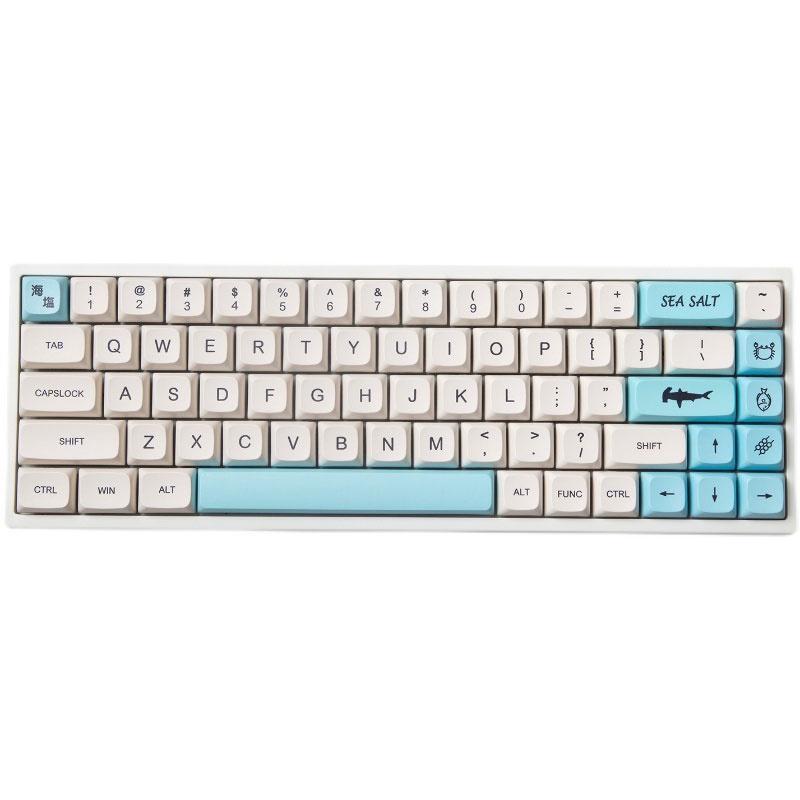 Sea Salt Milk XDA profile PBT Keycaps Dye-Sub 61 64 68 84 87 96 980 104 108