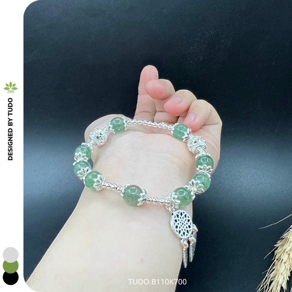 Vòng Tay Nữ Đẹp - Vòng Phong Thủy Mệnh Mộc Hỏa TUDO B110K700 VCBTADX Charm Bạc Dreamcatcher - Sức Khỏe Như Ý