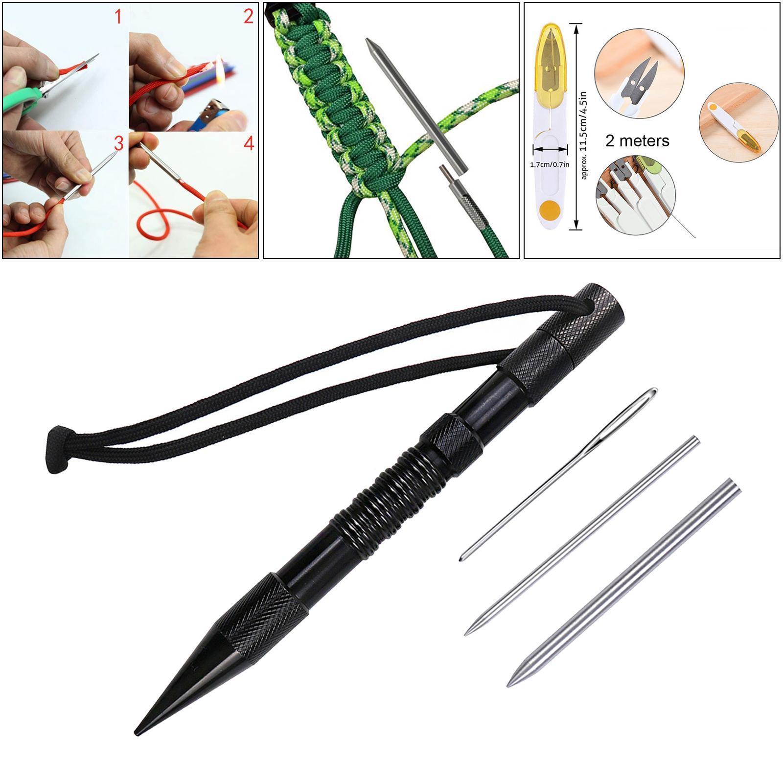 Lacing Stainless Steel Tool Set Fid Lacing Stitching 4Pcs