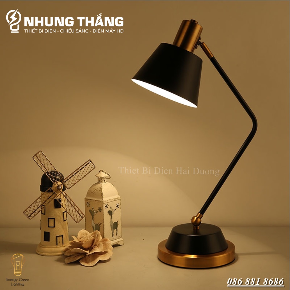 Đèn Bàn Học Tập , Làm Việc Cao Cấp DB-3042 - Khung Kim Loại - Kiểu Dáng Sang Trọng - Kèm Bóng Led