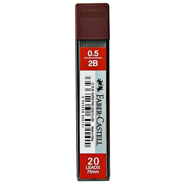 Ruột Chì 2B 0.5 mm Super Fine - Faber-Castell 127520 (75 mm x 20 Ngòi)