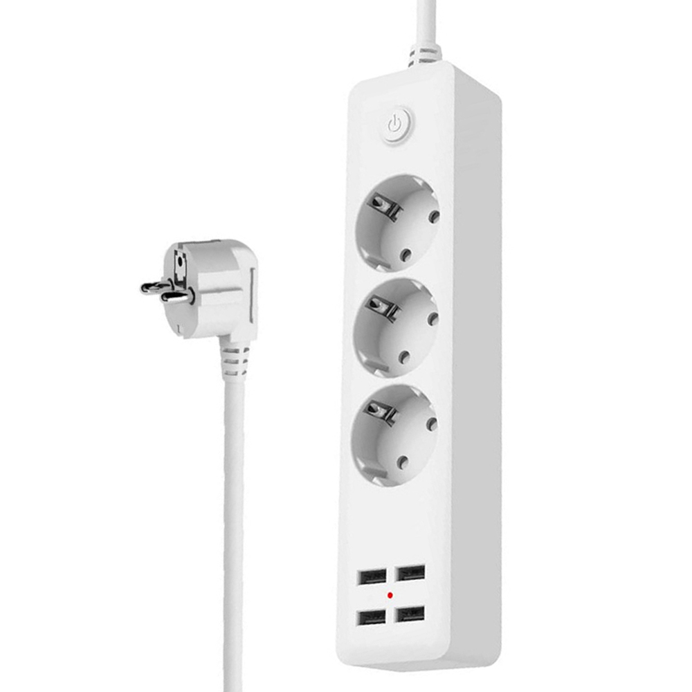 Ổ Cắm Cổng Sạc Điện Thoại Di Động 10a 2000w 4 USB Cho Văn Phòng Gia Đình