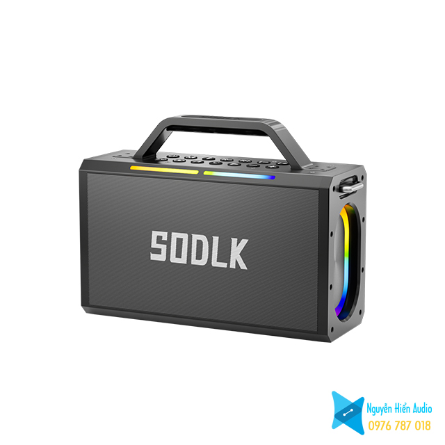 Loa Sodlk S1115 Bluetooth di động, siêu trầm 200W, có đèn RGB, tặng kèm 01 balo chống sốc