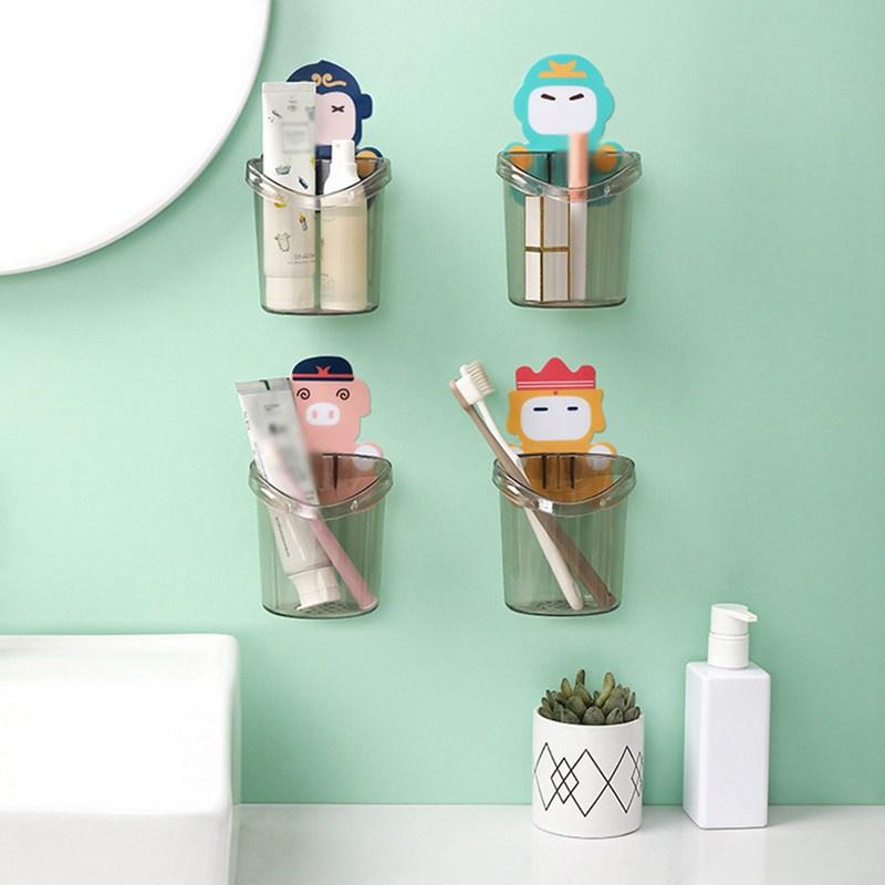 Hoạt Hình Giá Đựng Bàn Chải Đánh Răng Gắn Tường Tiện Dụng