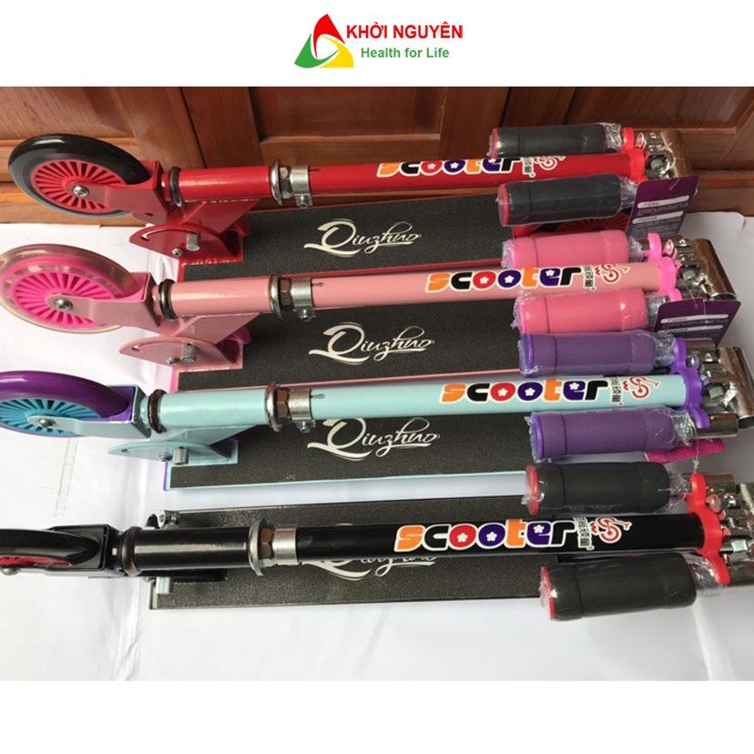 Combo 2 xe trượt scooter cao cấp có chân trống chịu tải đến 50kg