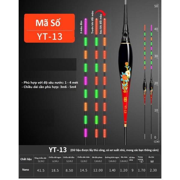 Phao điện nano đổi màu khi cá cắn-Phao câu đài Phao câu đơn Phao câu đêm