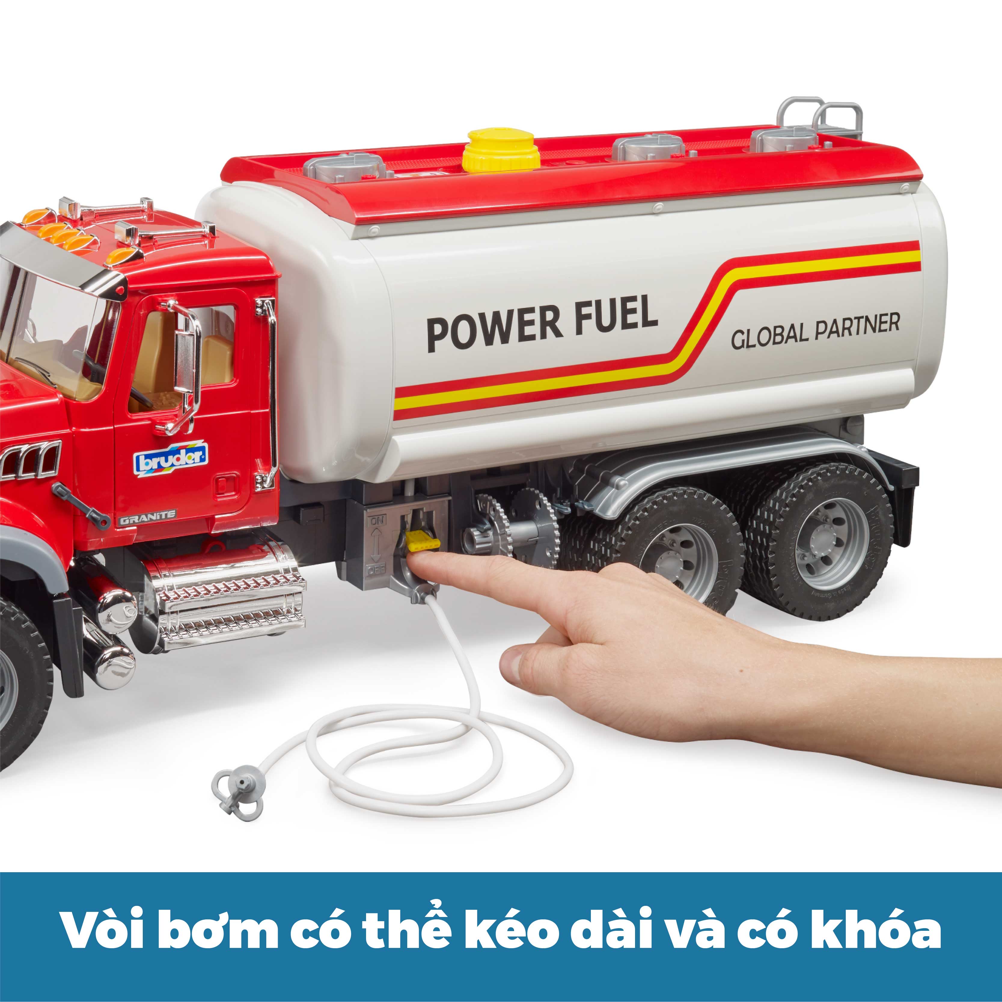 Đồ chơi BRUDER Xe chở xăng MACK BRU02827