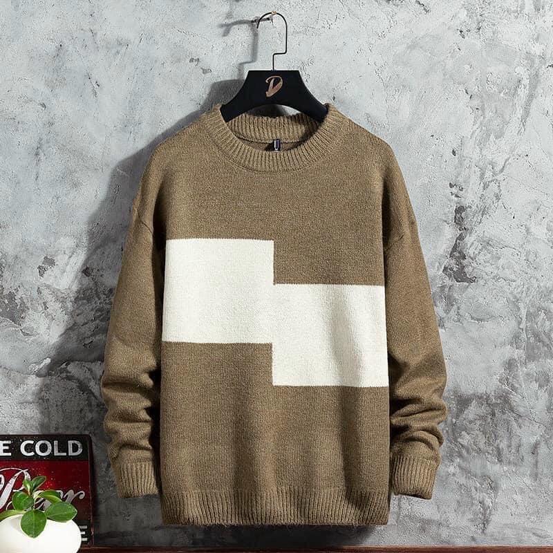 Áo len caro áo len nam cao cấp dài tay cổ tròn phong cách hàn quốc - QQ.SHOP
