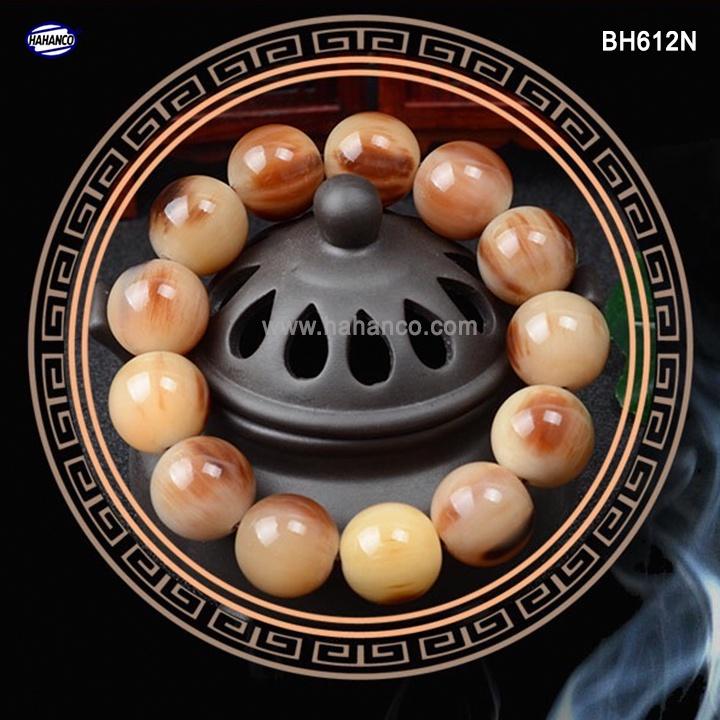 Vòng Tay sừng bò Châu Phi màu vân nưa Giúp Tâm Bạn Tĩnh - Sức Khỏe Bình An - Tài Lộc - Bracelet of HAHANCO